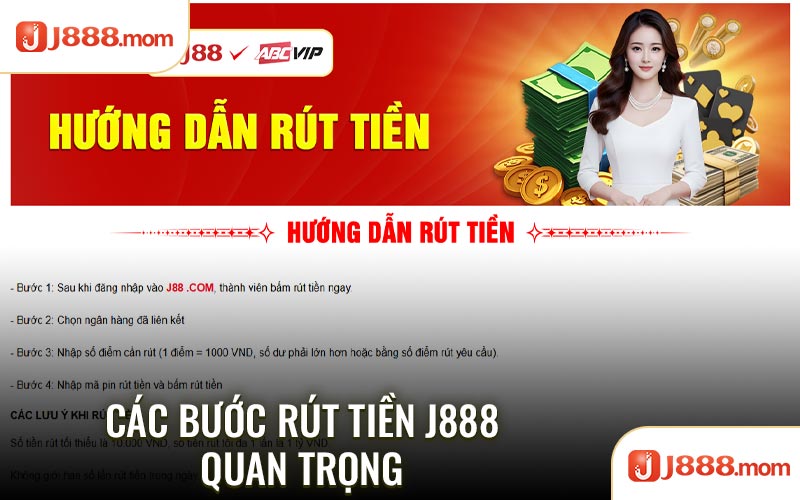 Các bước rút tiền J888 quan trọng