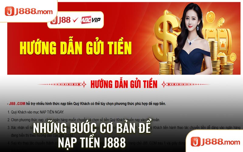 Những bước cơ bản để nạp tiền J888